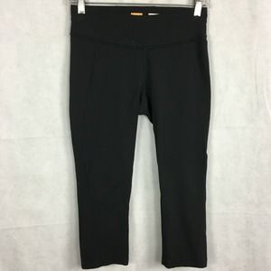 Lucy Leggings Womens Sz S Black Powermax‎ Stretch Knit Crop Athletic Legging